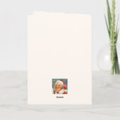 Cartes Pour Fêtes Annuelles Père Noël et Madame Noël Joyeux Noël (Dos)
