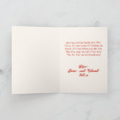 Cartes Pour Fêtes Annuelles Père Noël et Madame Noël Joyeux Noël (Intérieur)