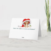 Cartes Pour Fêtes Annuelles Père Noël et ses amis de forêt - Noël (Dos)