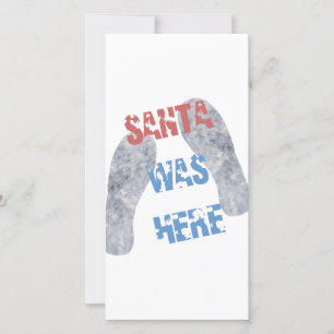 Cartes Pour Fêtes Annuelles Père Noël était là