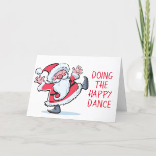 Cartes Pour Fêtes Annuelles père Noël FAIRE UNE BONNE DANSE VOIR "VOUS" À NOËL