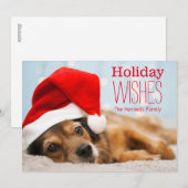 Cartes Pour Fêtes Annuelles Père Noël fatigué (Devant / Derrière)