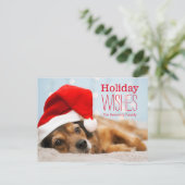 Cartes Pour Fêtes Annuelles Père Noël fatigué (Debout devant)