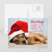 Cartes Pour Fêtes Annuelles Père Noël fatigué (Devant / Derrière)