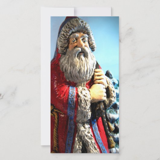 Cartes Pour Fêtes Annuelles Père Noël forestière I (Devant)