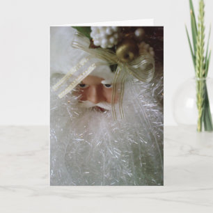 CARTES POUR FÊTES ANNUELLES PÈRE NOËL FORMIDABLE EN ROUTE POUR DIRE "JOYEUX NO