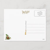 Cartes Pour Fêtes Annuelles Père Noël Fumer un tuyau (Dos)