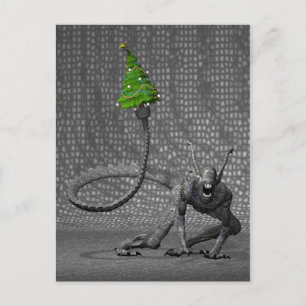 Cartes Pour Fêtes Annuelles Père Noël galactique