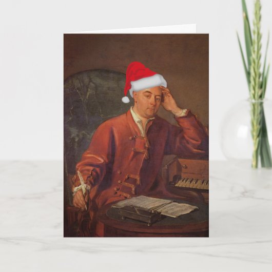 Cartes Pour Fêtes Annuelles Père Noël Handel Messiah Noël classique (Devant)