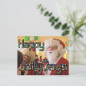 Cartes Pour Fêtes Annuelles Père Noël hohoho Joyeux Jollydays (Debout devant)
