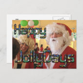 Cartes Pour Fêtes Annuelles Père Noël hohoho Joyeux Jollydays (Devant / Derrière)