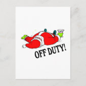 Cartes Pour Fêtes Annuelles Père Noël hors service (Drunk) (Devant)