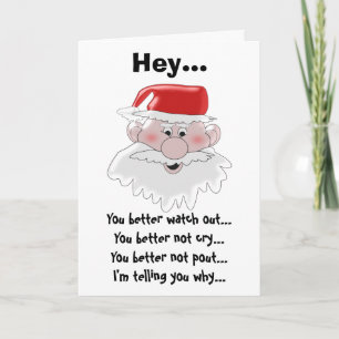 Cartes Pour Fêtes Annuelles Père Noël Humour Noël