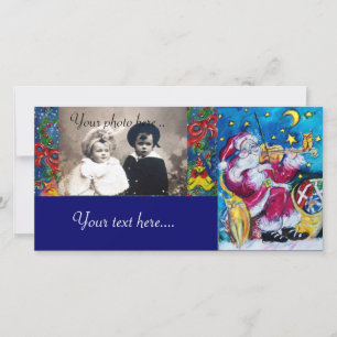CARTES POUR FÊTES ANNUELLES PÈRE NOËL INSPIRÉ
