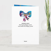 Cartes Pour Fêtes Annuelles PÈRE NOËL INSPIRÉ JOUER VIOLIN NOËL BOW Red (Dos)