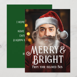 Cartes Pour Fêtes Annuelles Père Noël instantané ! Il suffit d'ajouter votre v