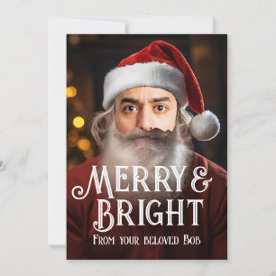 Cartes Pour Fêtes Annuelles Père Noël instantanée ! Ajoutez simplement votre d