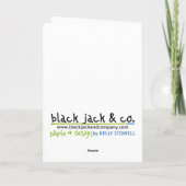 Cartes Pour Fêtes Annuelles Père Noël Jack (Dos)