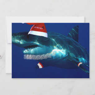 Cartes Pour Fêtes Annuelles père Noël Jaws