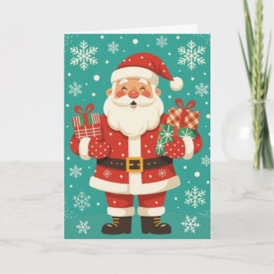 Cartes Pour Fêtes Annuelles Père Noël joyeux