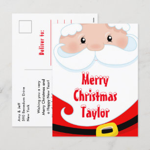 Cartes Pour Fêtes Annuelles Père Noël Joyeux Noël