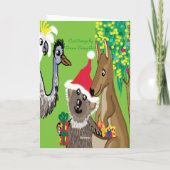 Cartes Pour Fêtes Annuelles Père Noël koala (Dos)