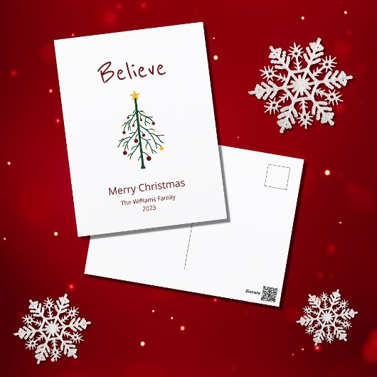Cartes Pour Fêtes Annuelles Père Noël, l'arbre de Noël