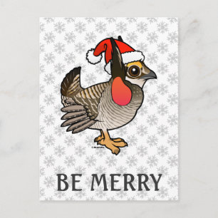 Cartes Pour Fêtes Annuelles Père Noël Lesser Prairie-Chicken