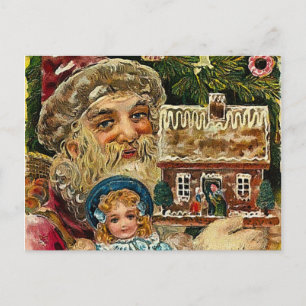 Cartes Pour Fêtes Annuelles Père Noël magique