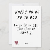 Cartes Pour Fêtes Annuelles Père Noël magique de Noël (Dos)