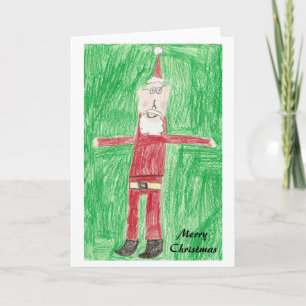 Cartes Pour Fêtes Annuelles Père Noël maigre
