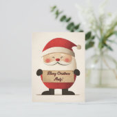 Cartes Pour Fêtes Annuelles Père Noël Message privé (Debout devant)