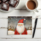 Cartes Pour Fêtes Annuelles Père Noël mignon