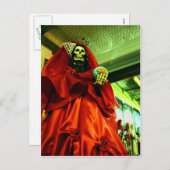 Cartes Pour Fêtes Annuelles Père Noël Muerte (Devant / Derrière)