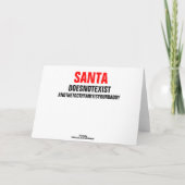Cartes Pour Fêtes Annuelles Père Noël n'existe pas (Dos)