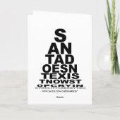 Cartes Pour Fêtes Annuelles Père Noël n'existe pas Noël (Dos)