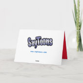 Cartes Pour Fêtes Annuelles Père Noël noire (Dos)