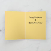 Cartes Pour Fêtes Annuelles Père Noël noire avec cadeaux (Intérieur)