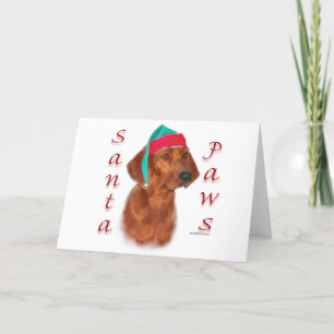 Cartes Pour Fêtes Annuelles Père Noël Paws