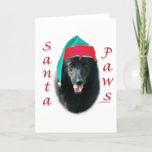 Cartes Pour Fêtes Annuelles Père Noël Paws