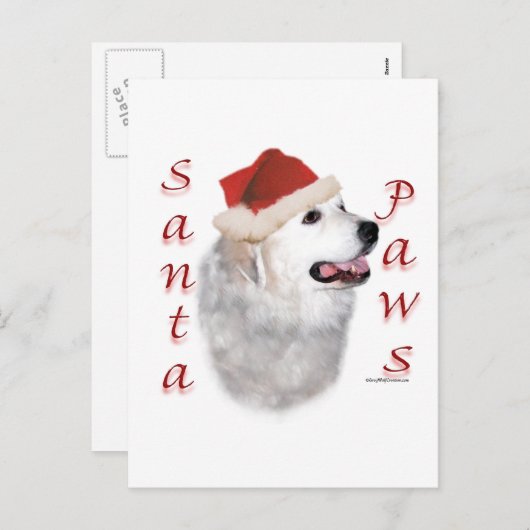 Cartes Pour Fêtes Annuelles Père Noël Paws dans les Pyrénées (Devant / Derrière)