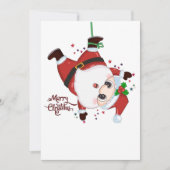 Cartes Pour Fêtes Annuelles Père Noël pendu à l'envers (Devant)