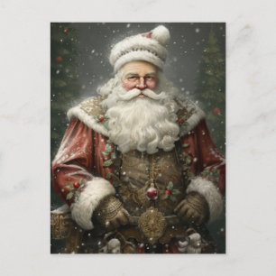 Cartes Pour Fêtes Annuelles Père Noël Père Noël AI Aide Portrait