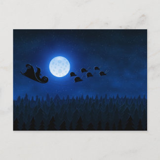Cartes Pour Fêtes Annuelles Père Noël pilotant 1