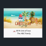 Cartes Pour Fêtes Annuelles Père Noël Pineappa Beach Noël de Noël<br><div class="desc">Noël en juillet avec SANTA CLAUS sur la plage Carte postale Noël en juillet ou Noël en été ou Noël en hiver est une deuxième fête de Noël qui se déroule autour de la saison estivale, principalement en juillet. C'est pourquoi il y a "Noël en juillet", qui est aussi connu...</div>