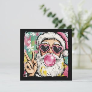 Cartes Pour Fêtes Annuelles Père Noël prépa Paillettes Coquette Noël Féminin M