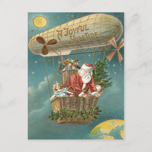 Cartes Pour Fêtes Annuelles Père Noël Présente des Cadeaux Sapin de Noël Ballo