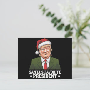 Cartes Pour Fêtes Annuelles Père Noël Président favori Funny Trump Noël