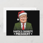 Cartes Pour Fêtes Annuelles Père Noël Président favori Funny Trump Noël (Devant / Derrière)