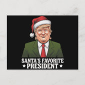 Cartes Pour Fêtes Annuelles Père Noël Président favori Funny Trump Noël (Devant)